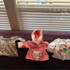 Koala Kids Animal Print Top, kitten pullover & cute bow present long sleeve